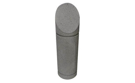 Cylindrical Bollard with Beveled Top and Reveal Line - Crowd Control Warehouse
