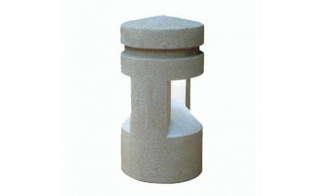 Cylindrical Bollard with Recessed Built - In Lighting - Crowd Control Warehouse