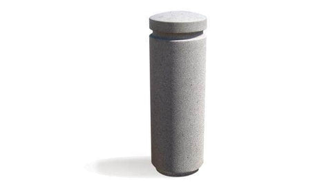 Cylindrical Bollard With Wide Reveal Line - Crowd Control Warehouse