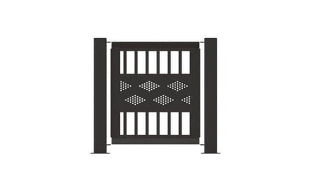 Decorative Event Fence Panel - Band Pattern - Crowd Control Warehouse