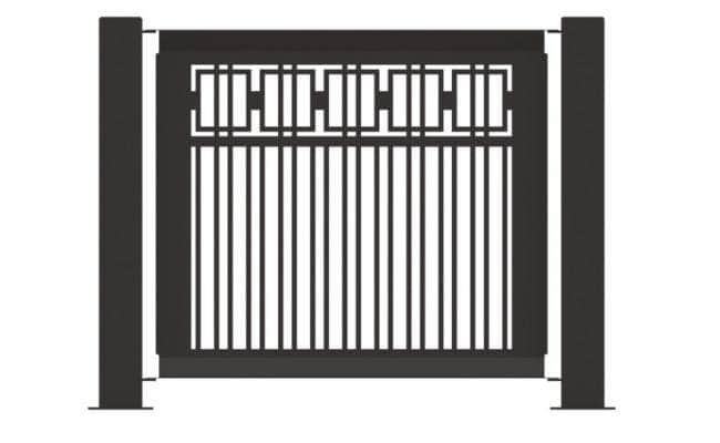 Decorative Event Fence Panel - Box Pattern - Crowd Control Warehouse
