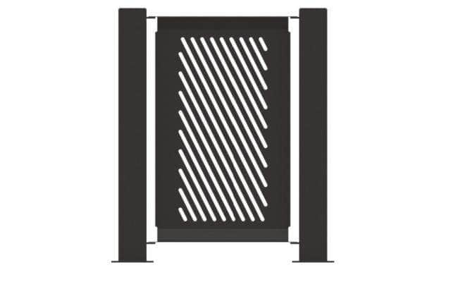 Decorative Event Fence Panel - Slant Pattern - Crowd Control Warehouse