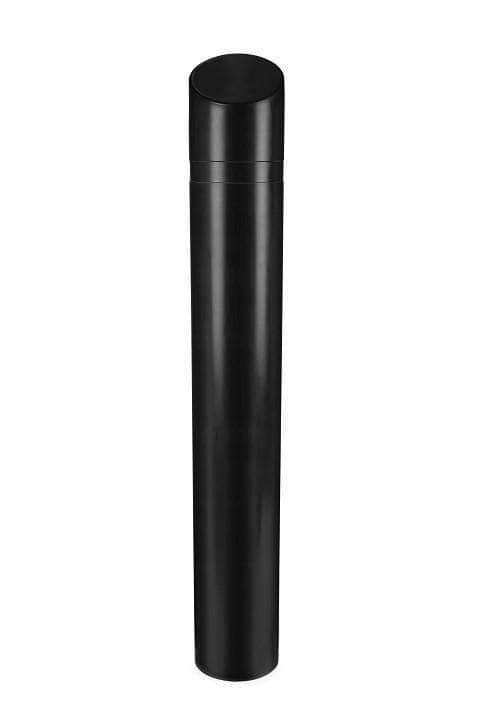 Decorative Slant Top Bollard Cover - Black - Crowd Control Warehouse