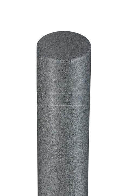 Decorative Slant Top Bollard Cover - Charcoal Gray Granite - Crowd Control Warehouse