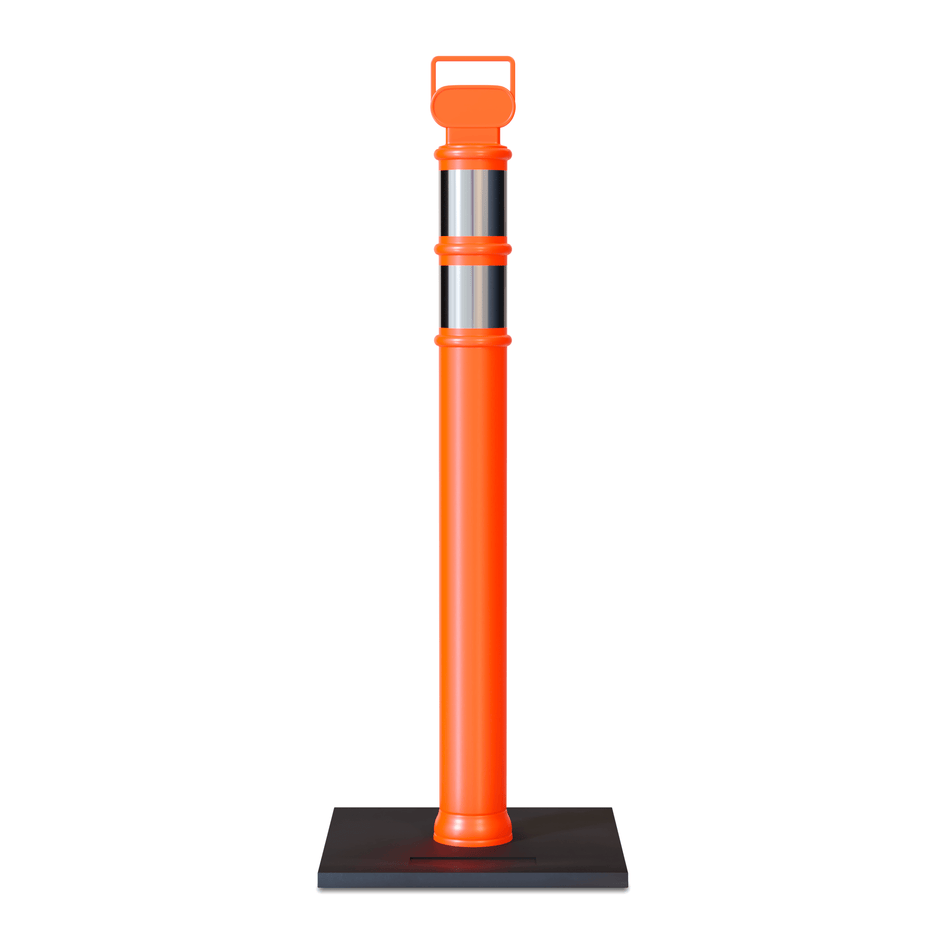 Delineator Post with Base, 49 in. - Trafford Industrial - Crowd Control Warehouse