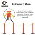Delineator Post with Base, 49 in. - Trafford Industrial