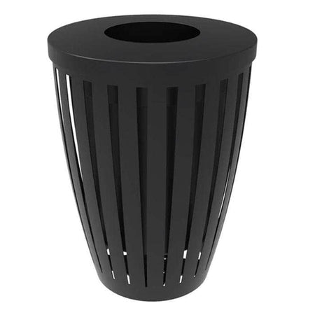Downtown Tapered Trash Receptacles - Crowd Control Warehouse