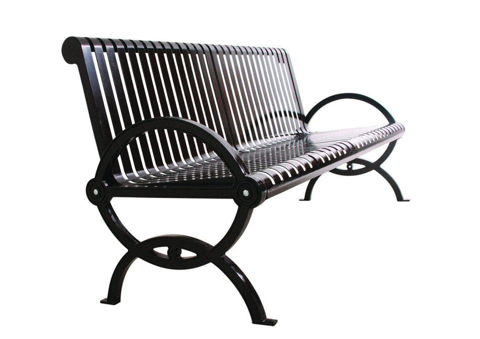 Durham Park Bench with Back