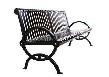 Durham Park Bench with Back