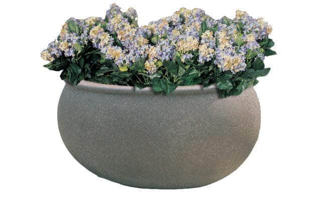 Elliptical Concrete Planter - Crowd Control Warehouse