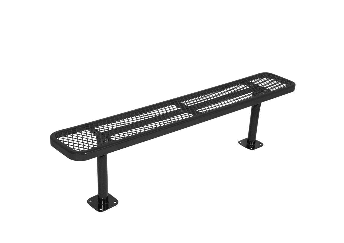 Extra Heavy - Duty Bench without Back - Diamond Pattern - Crowd Control Warehouse