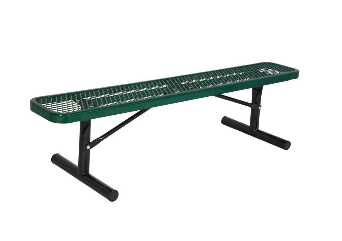 Extra Heavy - Duty Bench without Back - Diamond Pattern - Crowd Control Warehouse