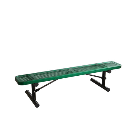 Extra Heavy - Duty Bench without Back - Perforated Pattern - Crowd Control Warehouse