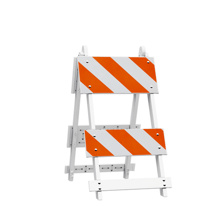 Fibercade Type I and Type II Traffic Barricades - Crowd Control Warehouse