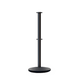 Flat Top Dual Rope Stanchion with Cast Iron Base - Montour Line CILineD - Crowd Control Warehouse