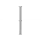 Flat Top Dual Rope Stanchion with Fixed Base - Montour Line CXLineDF - Crowd Control Warehouse
