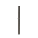 Flat Top Dual Rope Stanchion with Fixed Base - Montour Line CXLineDF - Crowd Control Warehouse