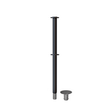 Flat Top Dual Rope Stanchion with Removable Base - Montour Line CXLineDR - Crowd Control Warehouse
