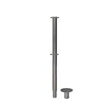 Flat Top Dual Rope Stanchion with Removable Base - Montour Line CXLineDR - Crowd Control Warehouse