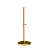 Flat Top Dual Rope Stanchion with Sloped Base - Montour Line CLineD - Crowd Control Warehouse