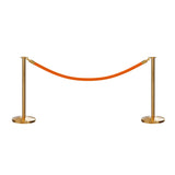 Flat Top Post and Rope Stanchion Kit - Montour Line - Crowd Control Warehouse