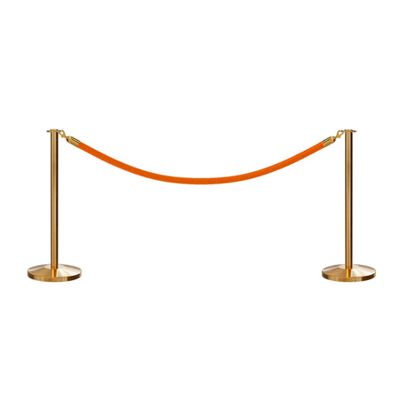 Flat Top Post and Rope Stanchion Kit - Montour Line - Crowd Control Warehouse