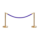 Flat Top Post and Rope Stanchion Kit - Montour Line - Crowd Control Warehouse