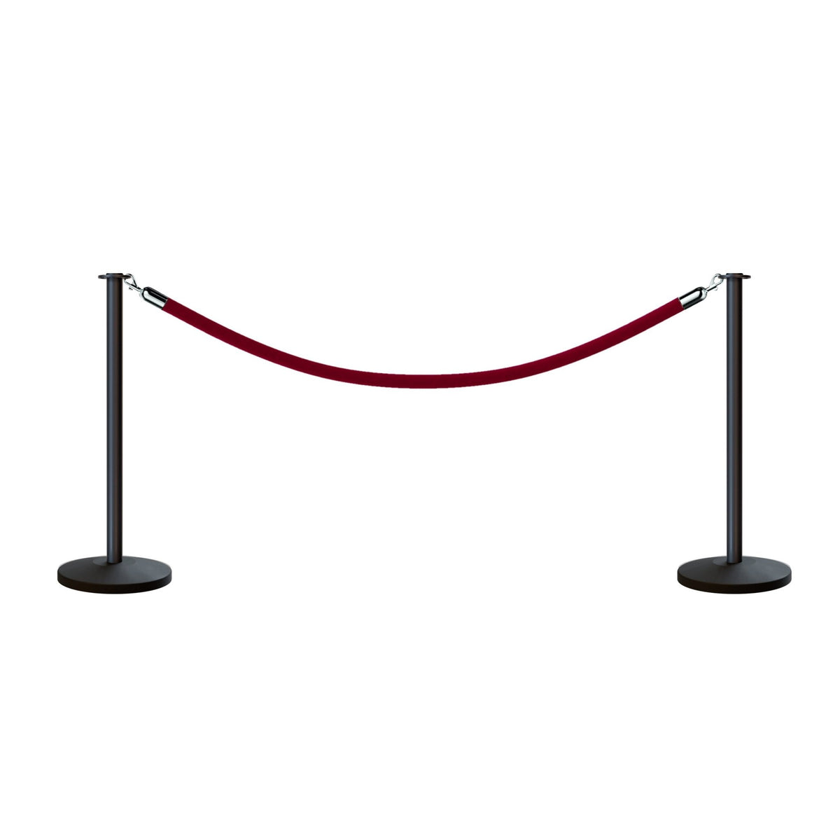 Flat Top Post and Rope Stanchion Kit - Montour Line - Crowd Control Warehouse