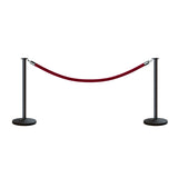 Flat Top Post and Rope Stanchion Kit - Montour Line - Crowd Control Warehouse