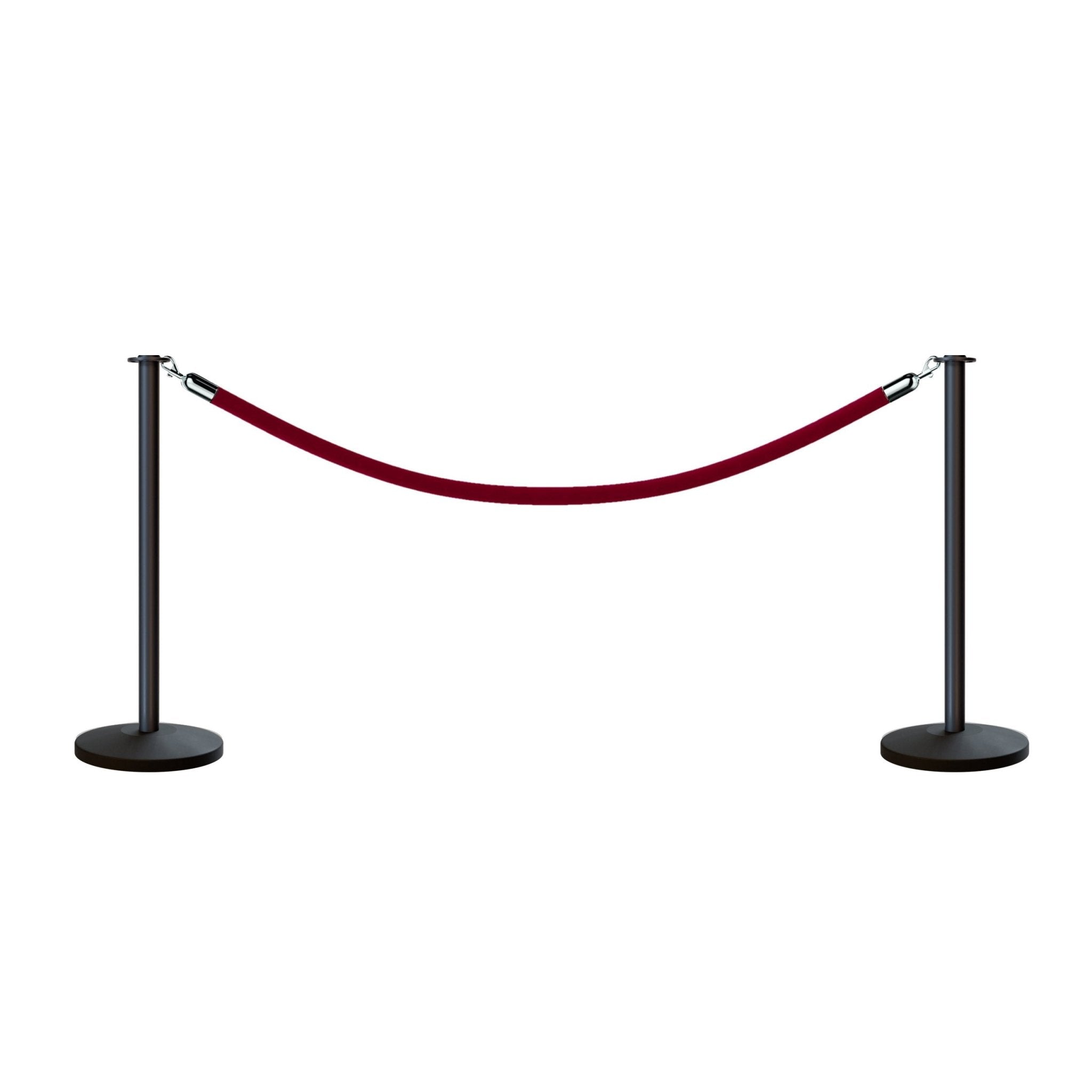 Flat Top Post and Rope Stanchion Kit - Montour Line - Crowd Control Warehouse