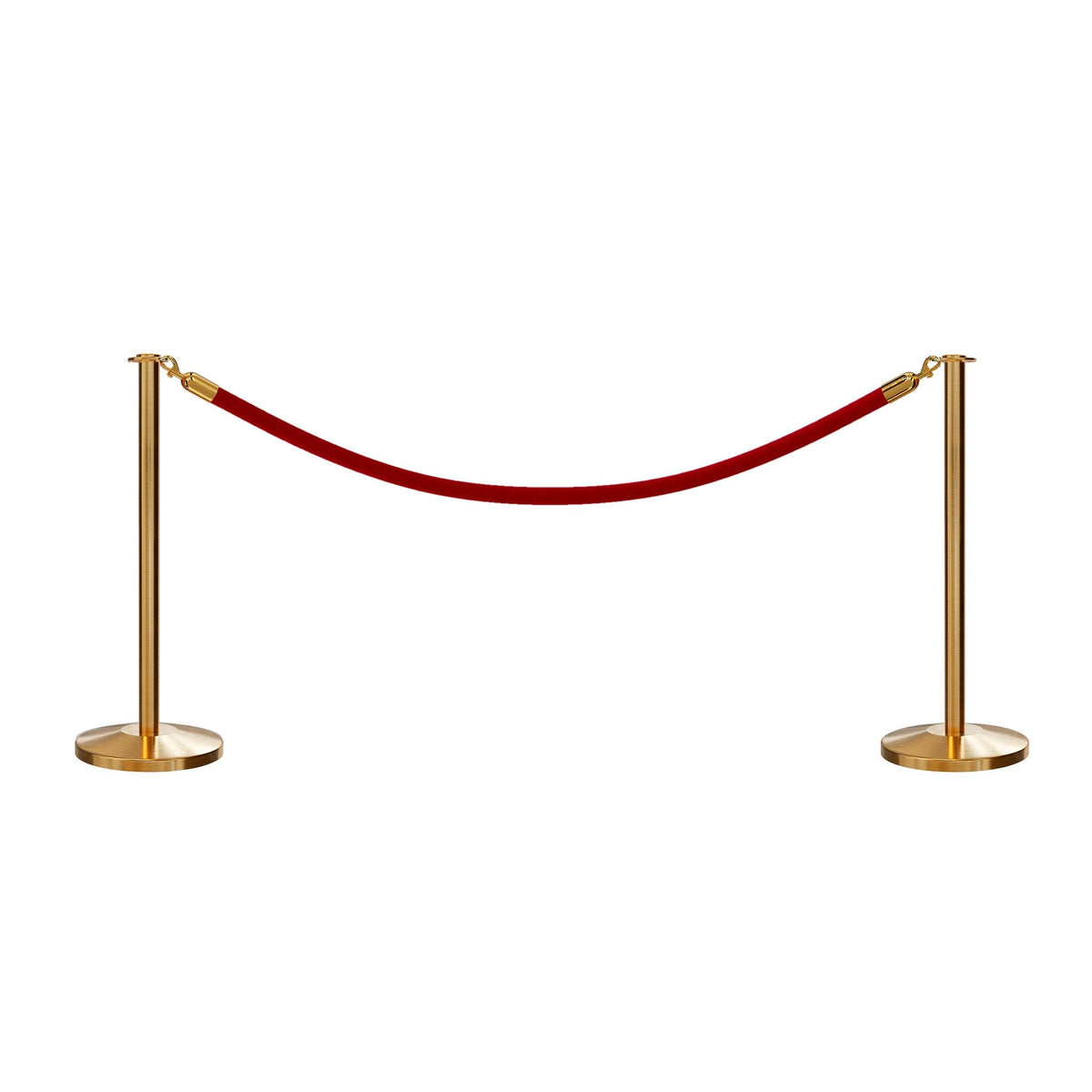 Flat Top Post and Rope Stanchion Kit - Montour Line - Crowd Control Warehouse