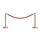 Flat Top Post and Rope Stanchion Kit - Montour Line - Crowd Control Warehouse