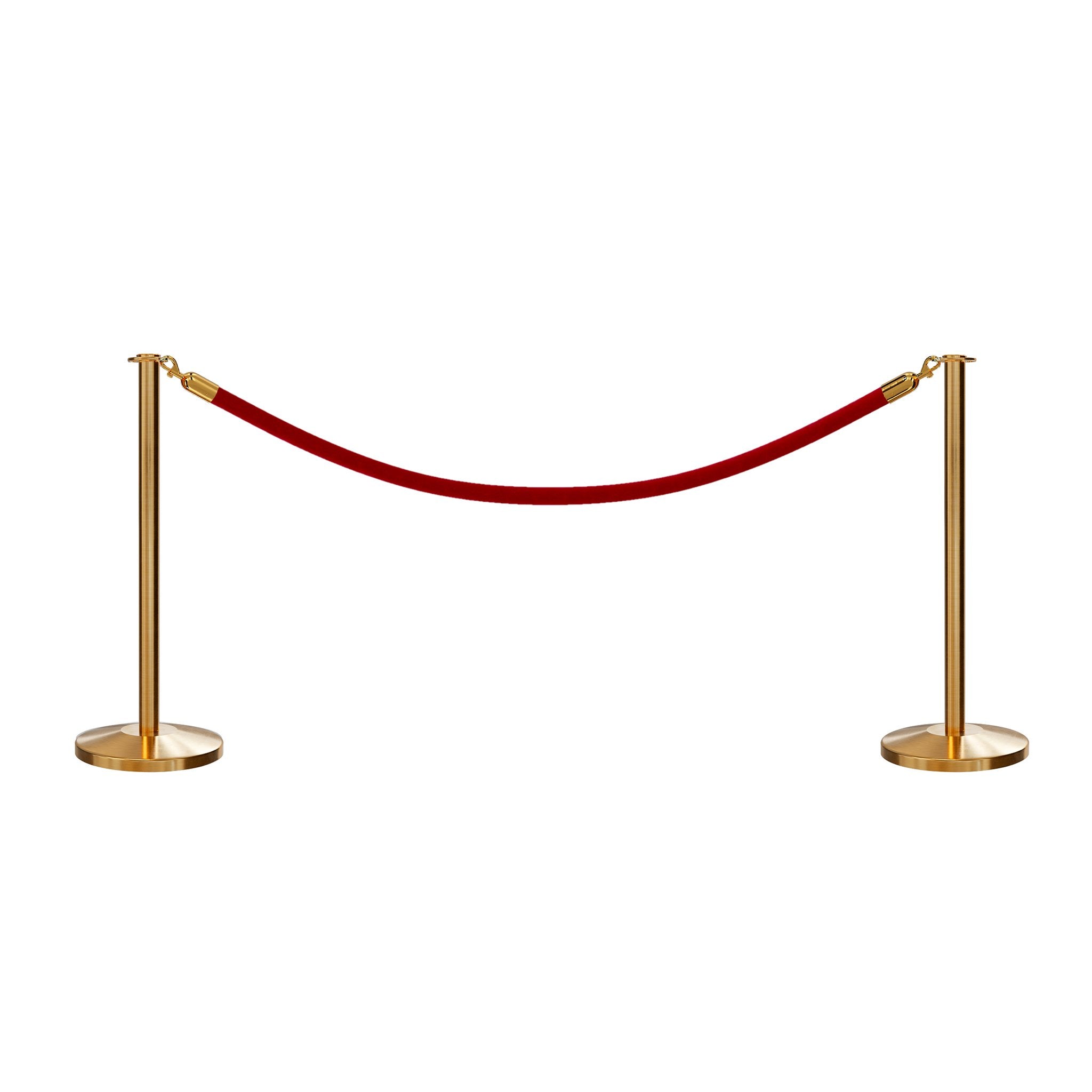 Flat Top Post and Rope Stanchion Kit - Montour Line - Crowd Control Warehouse
