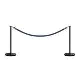 Flat Top Post and Rope Stanchion Kit - Montour Line - Crowd Control Warehouse