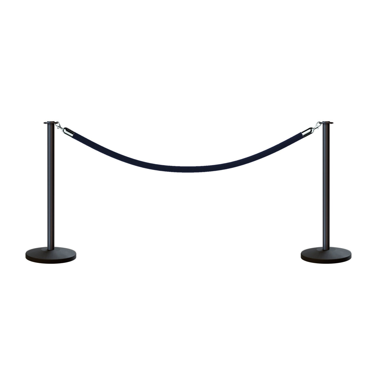 Flat Top Post and Rope Stanchion Kit - Montour Line - Crowd Control Warehouse