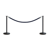 Flat Top Post and Rope Stanchion Kit - Montour Line - Crowd Control Warehouse