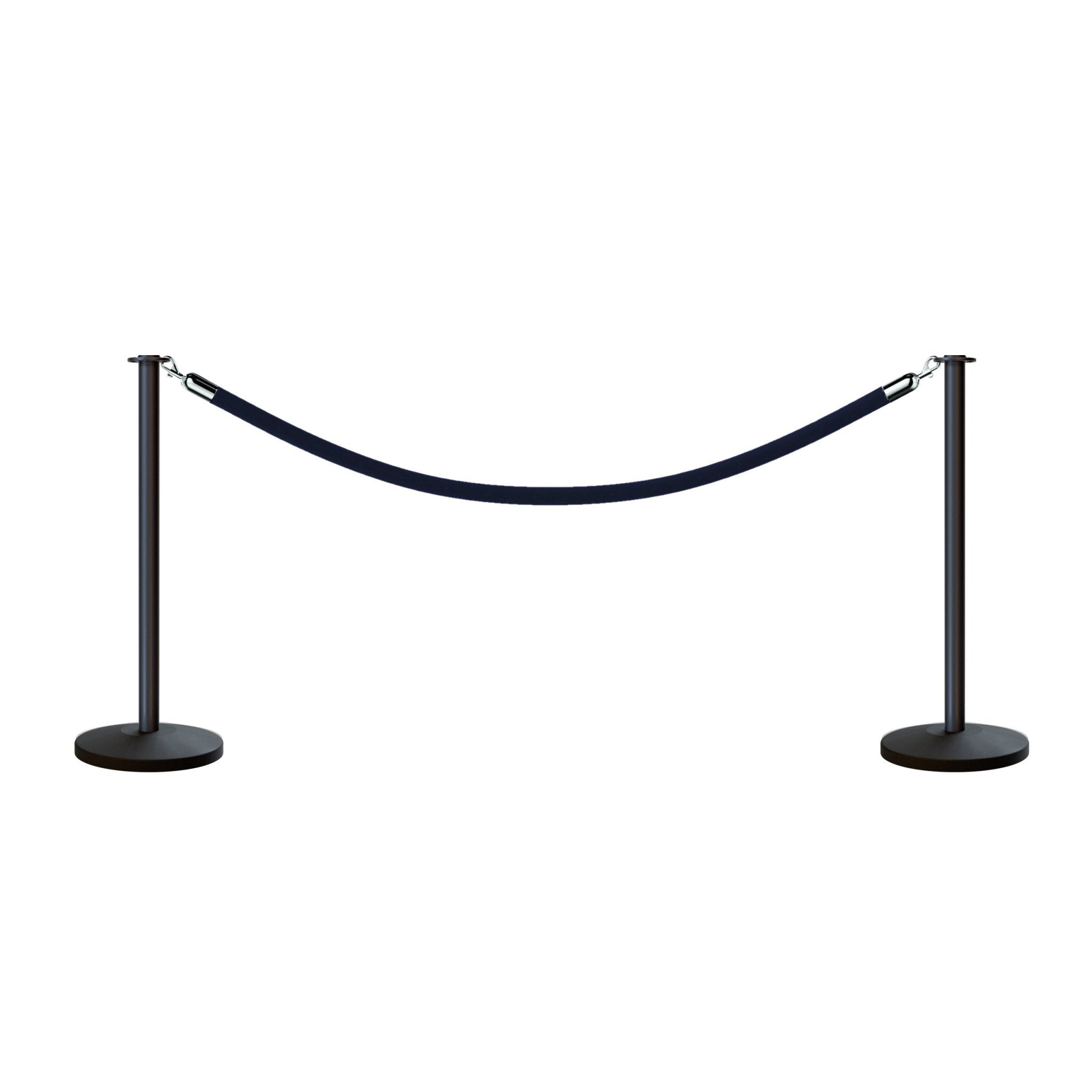 Flat Top Post and Rope Stanchion Kit - Montour Line - Crowd Control Warehouse