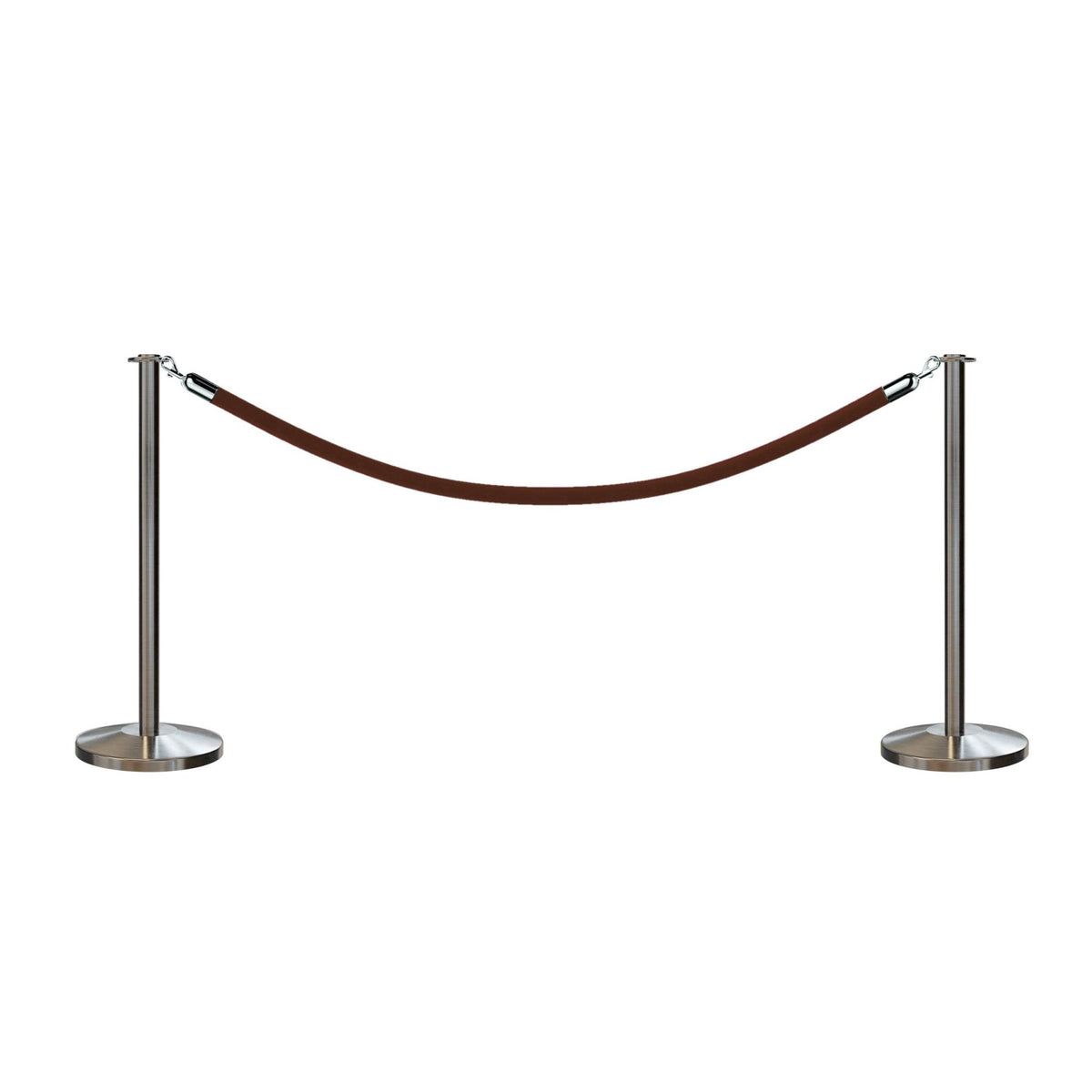 Flat Top Post and Rope Stanchion Kit - Montour Line - Crowd Control Warehouse