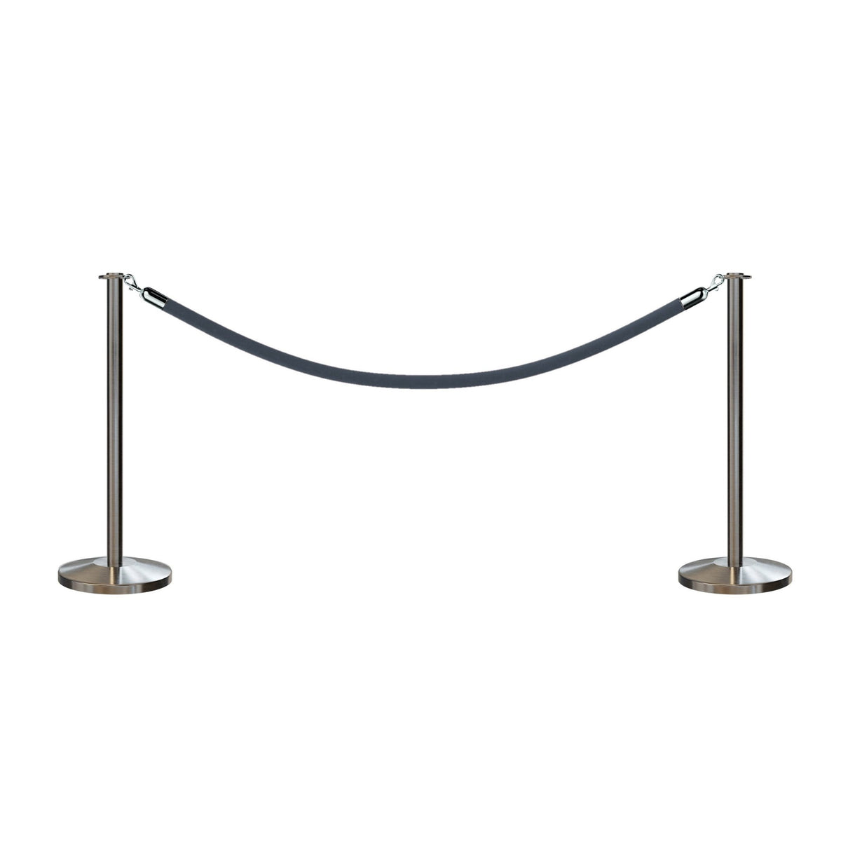 Flat Top Post and Rope Stanchion Kit - Montour Line - Crowd Control Warehouse