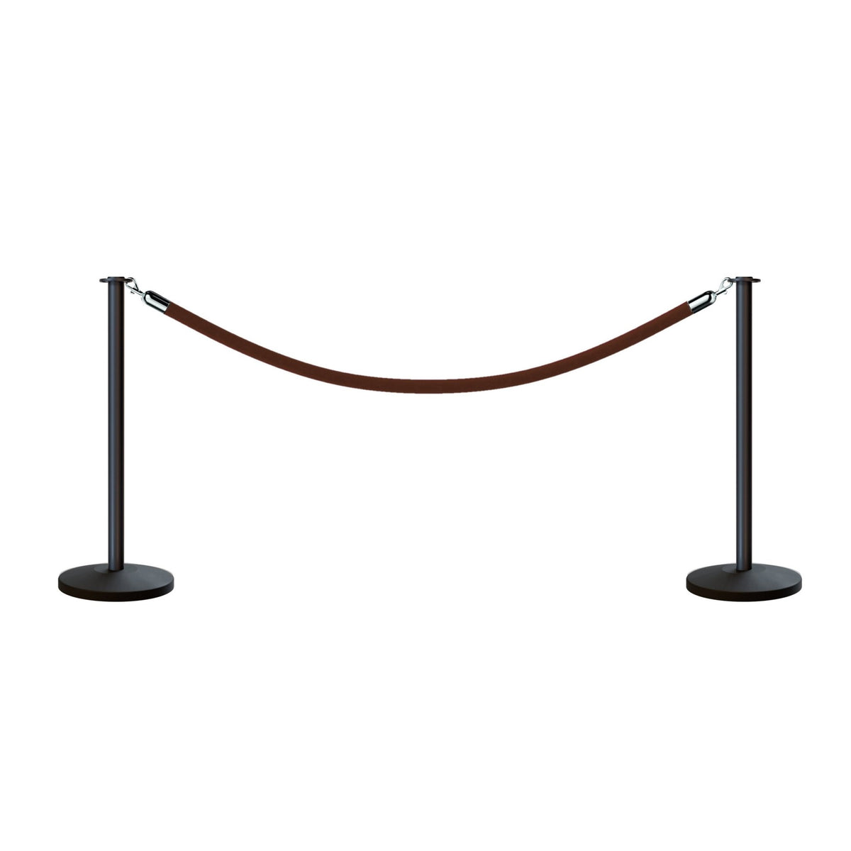 Flat Top Post and Rope Stanchion Kit - Montour Line - Crowd Control Warehouse