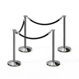 Flat Top Post and Rope Stanchion Kit - Montour Line - Crowd Control Warehouse
