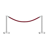 Flat Top Post and Rope Stanchion Kit - Montour Line - Crowd Control Warehouse