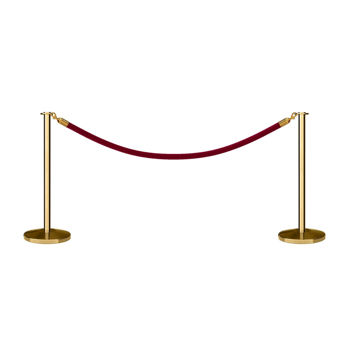 Flat Top Post and Rope Stanchion Kit - Montour Line - Crowd Control Warehouse