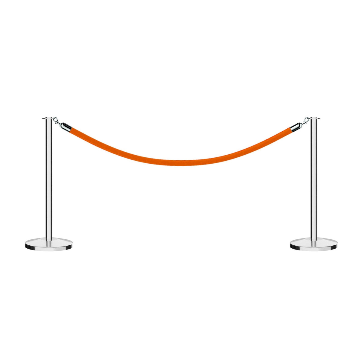 Flat Top Post and Rope Stanchion Kit - Montour Line - Crowd Control Warehouse