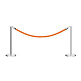 Flat Top Post and Rope Stanchion Kit - Montour Line - Crowd Control Warehouse