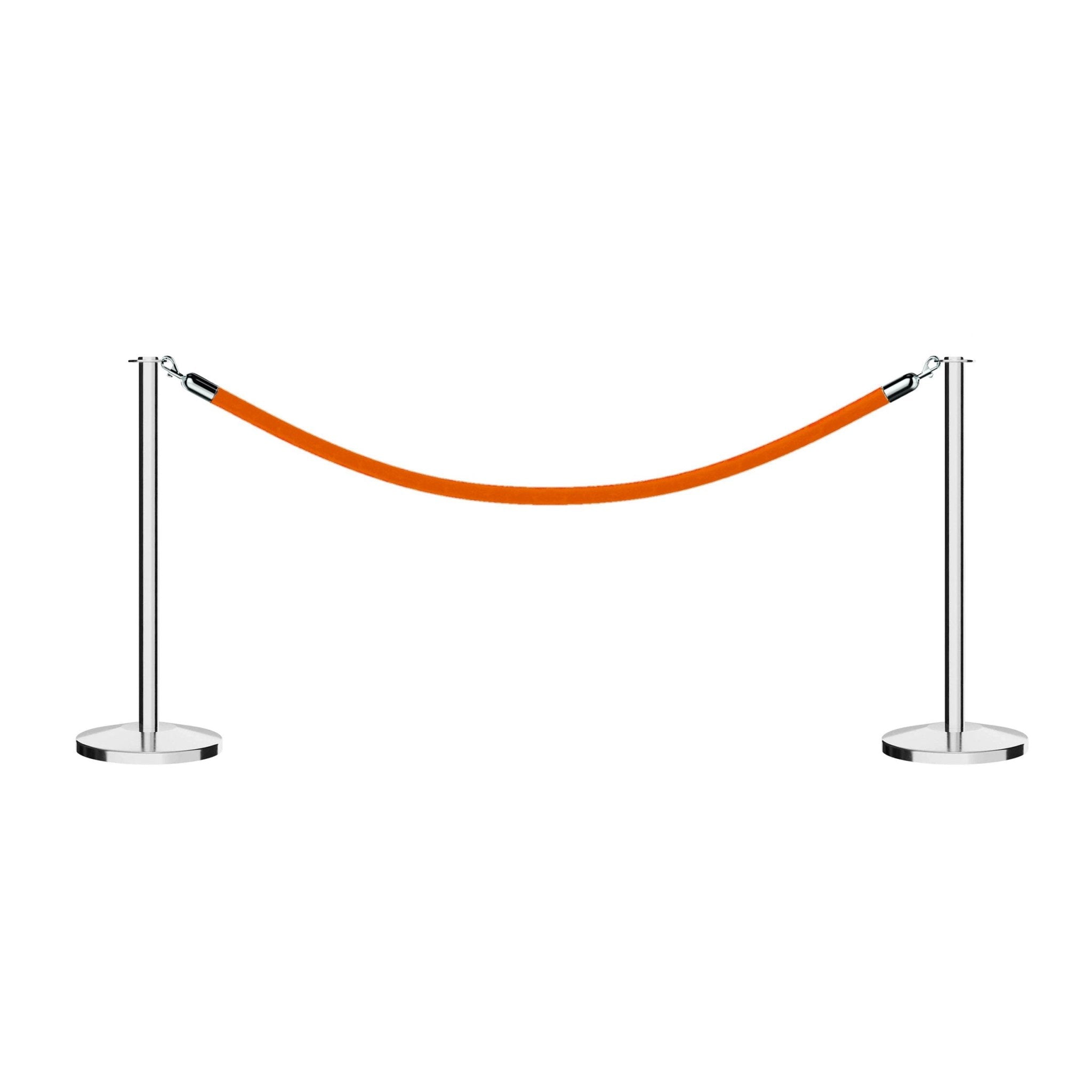 Flat Top Post and Rope Stanchion Kit - Montour Line - Crowd Control Warehouse