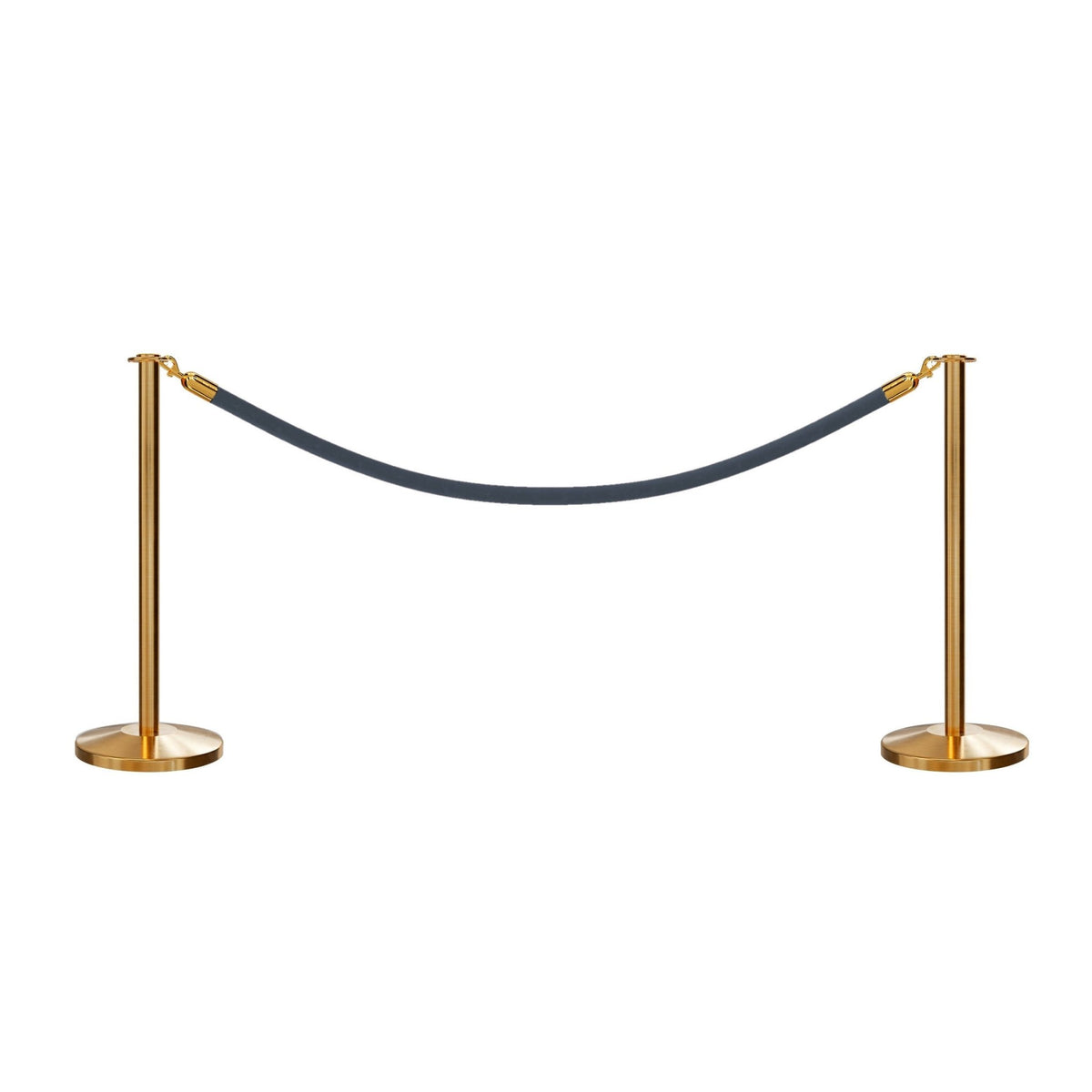 Flat Top Post and Rope Stanchion Kit - Montour Line - Crowd Control Warehouse