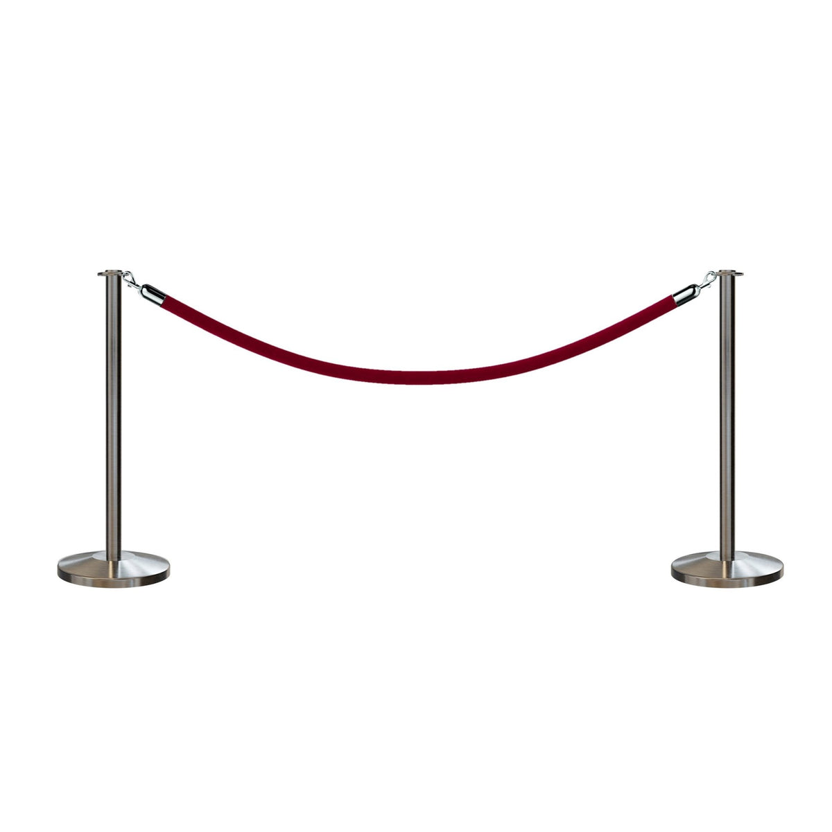 Flat Top Post and Rope Stanchion Kit - Montour Line - Crowd Control Warehouse