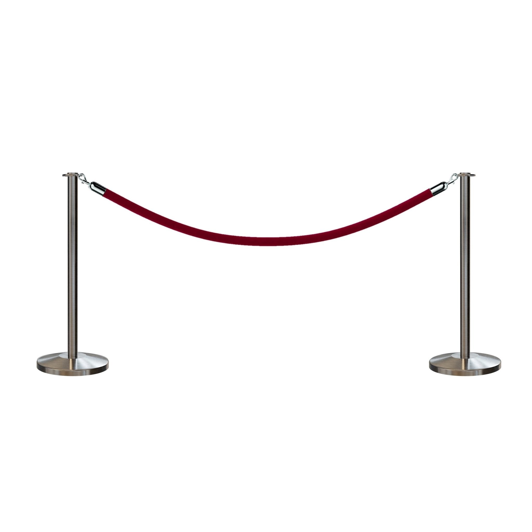 Flat Top Post and Rope Stanchion Kit - Montour Line - Crowd Control Warehouse