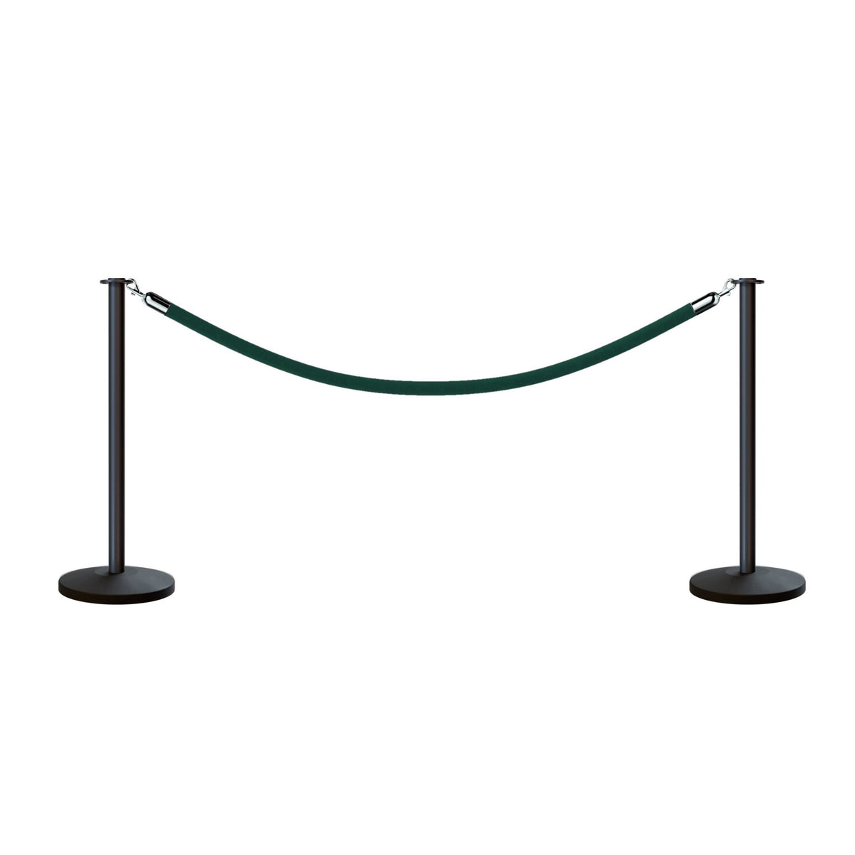 Flat Top Post and Rope Stanchion Kit - Montour Line - Crowd Control Warehouse